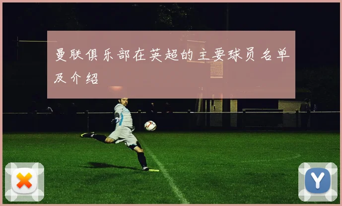 曼联俱乐部在英超的主要球员名单及介绍